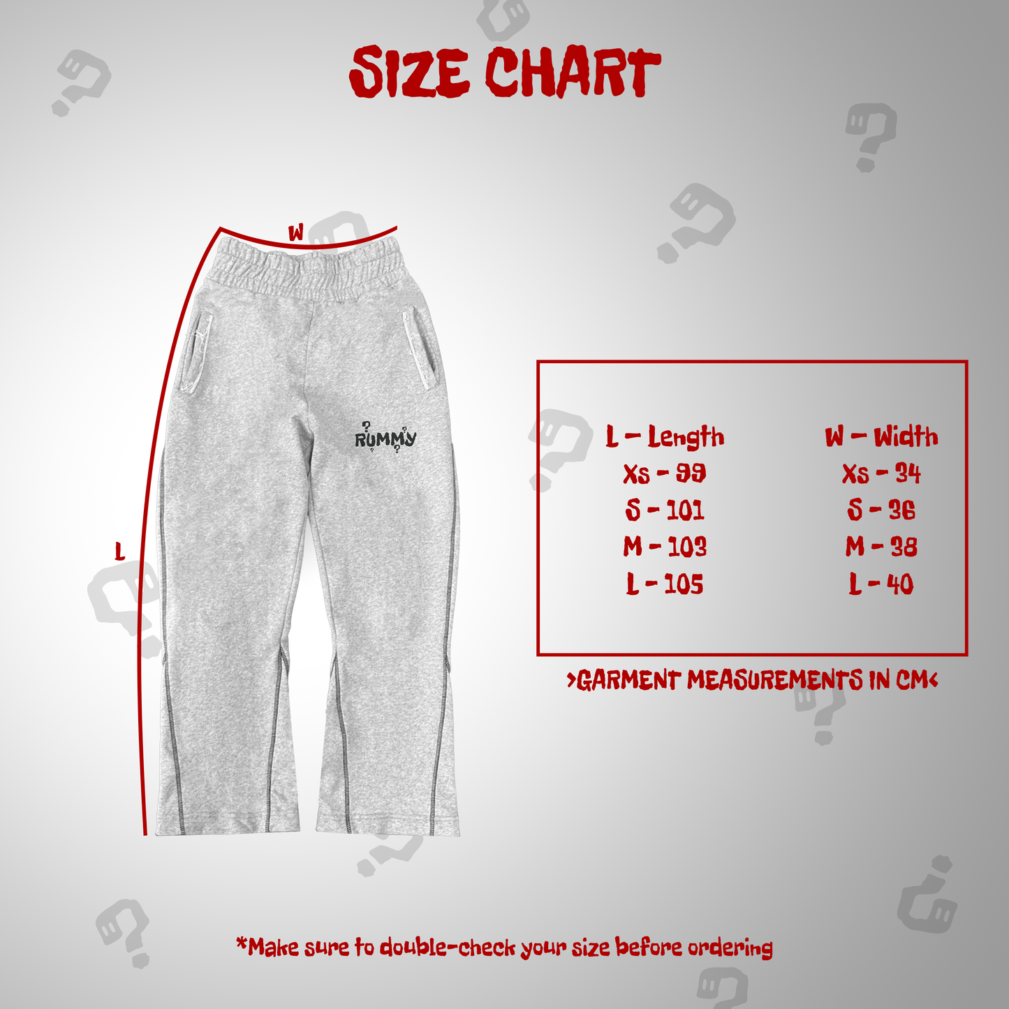 FLARED SWEATPANTS - GRAY