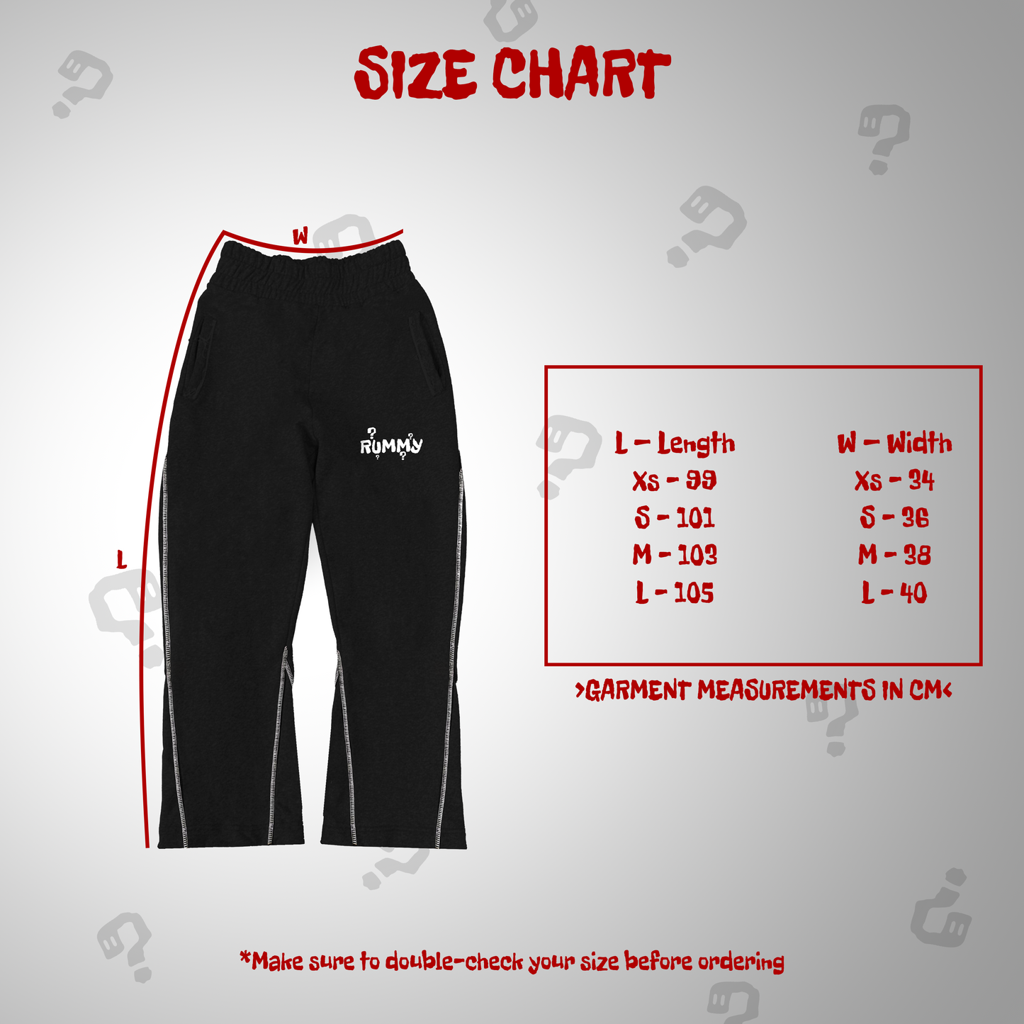 FLARED SWEATPANTS - BLACK