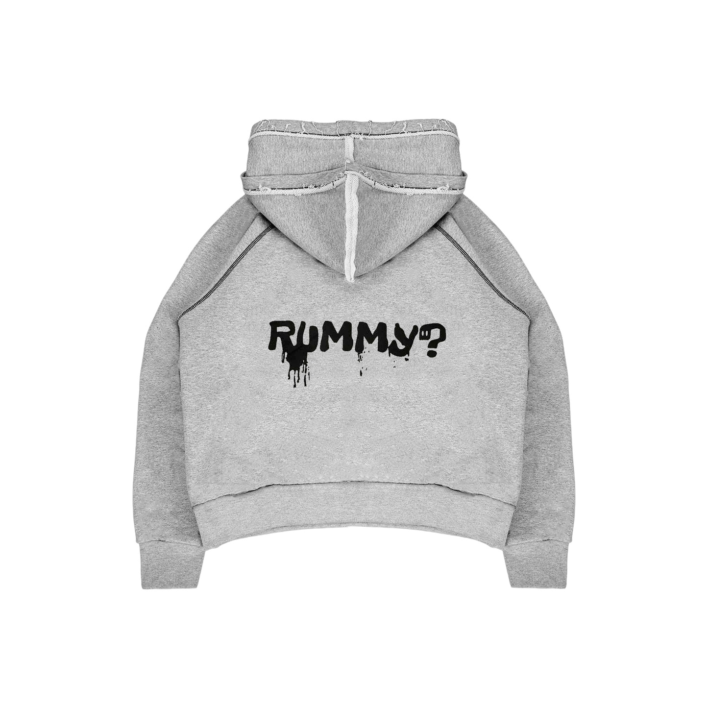 DOUBLE HOOD HOODIE - GRAY