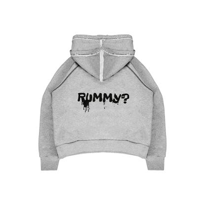 DOUBLE HOOD HOODIE - GRAY
