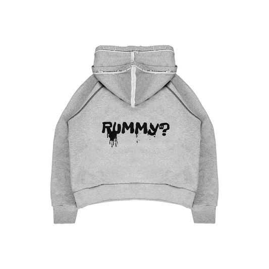 DOUBLE HOOD HOODIE - GRAY