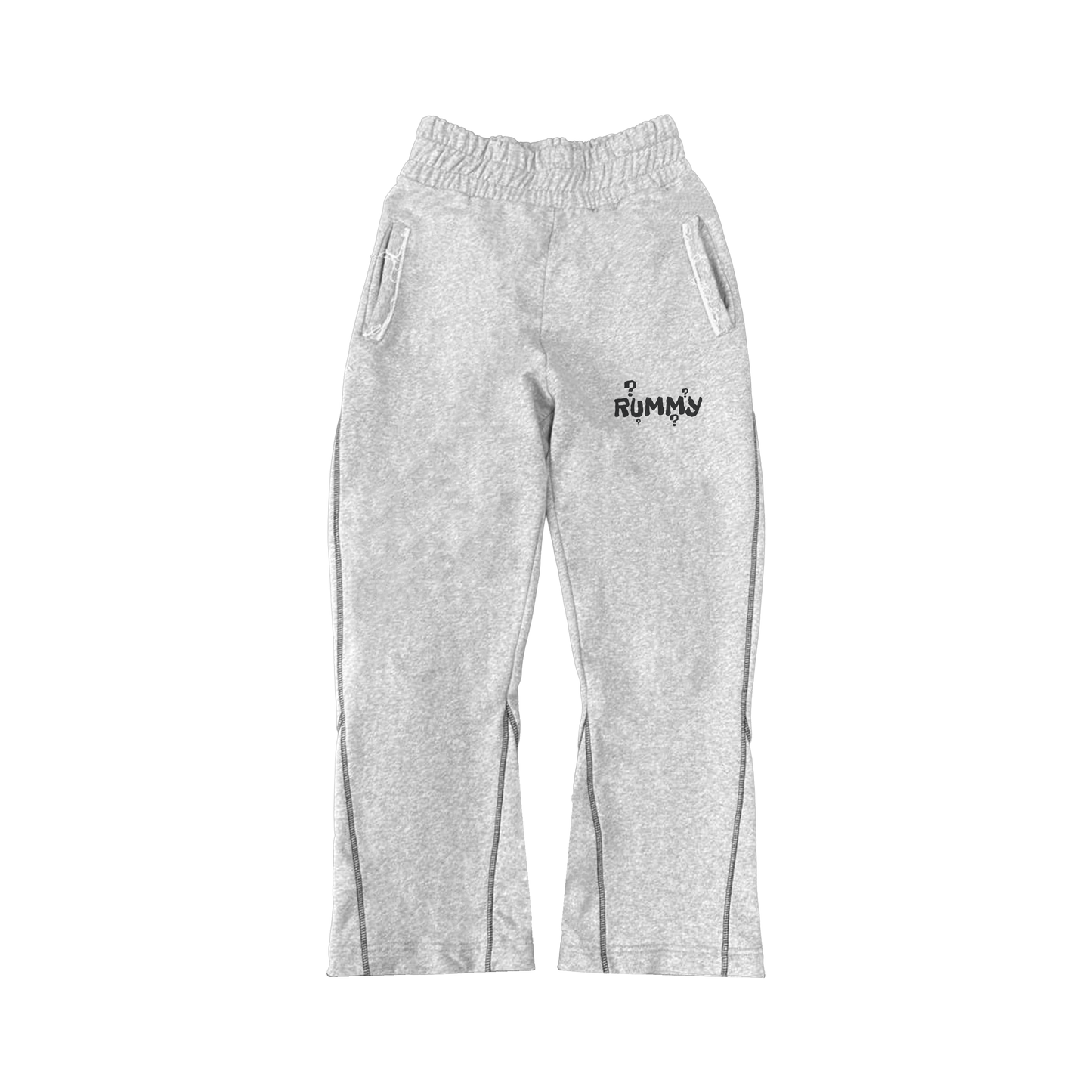 FLARED SWEATPANTS - GRAY